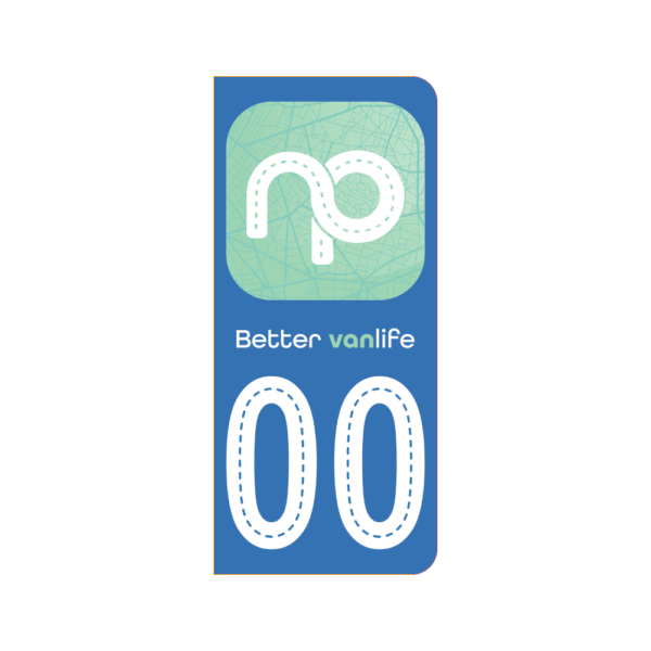License plate Sticker Green (x2)