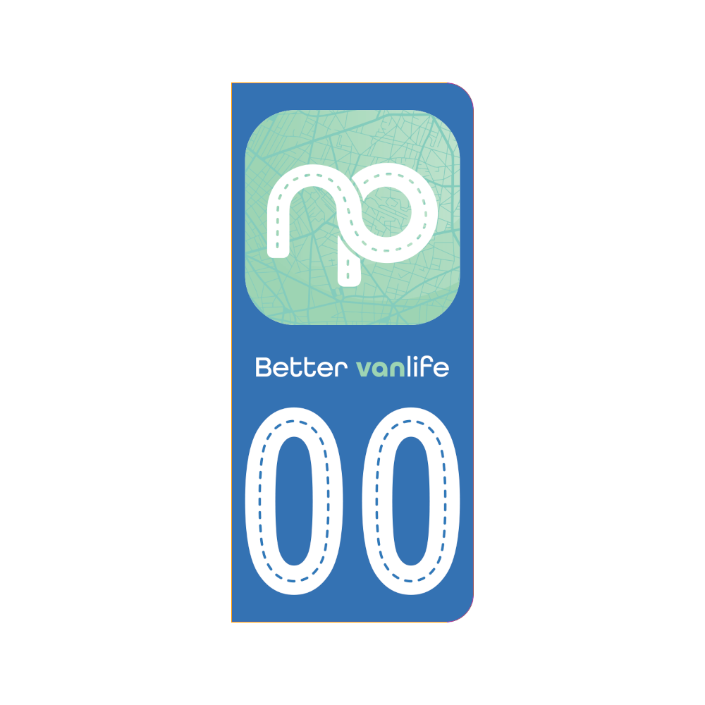 License plate Sticker Green (x2)